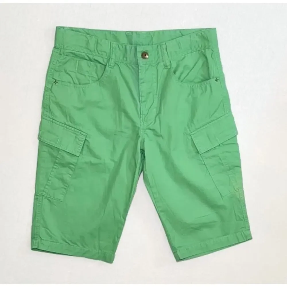 Benetton Kids Green Cargo Shorts Size 2XL 11-12